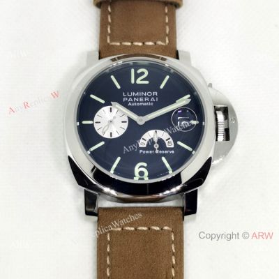 Clone Panerai Luminor Power Reserve PAM00171 Watch 44mm SS Black Dial